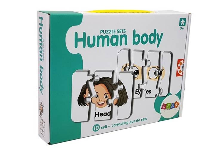Educational Puzzle Body Parts Jigsaw Puzzle 10 English Connections, SLIME  \ PUZZLE