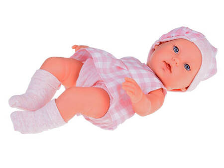 Baby Doll Newborn wearing a pink hat dress + rabbit ZA 5007 RO
