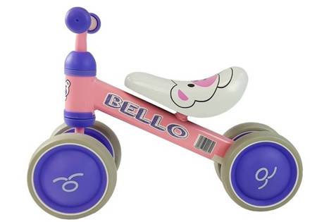 Balance Bike Bello Double Wheels Pink