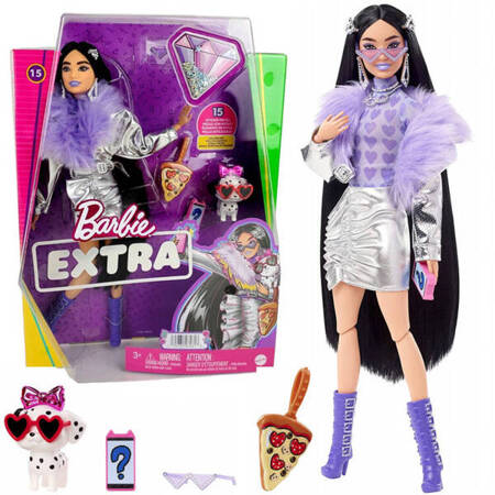 Barbie Extra Fashionable and stylish Doll + Dalmatian dog accessories no. 15 ZA5094