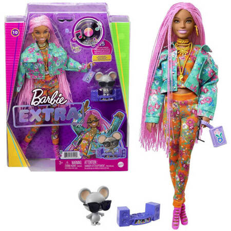 Barbie Extra Moda doll + DJ mouse and accessories 10 ZA4934