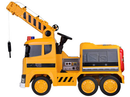 Battery-operated car Large CRANE, movable hook, light, sound, rocking PA0317