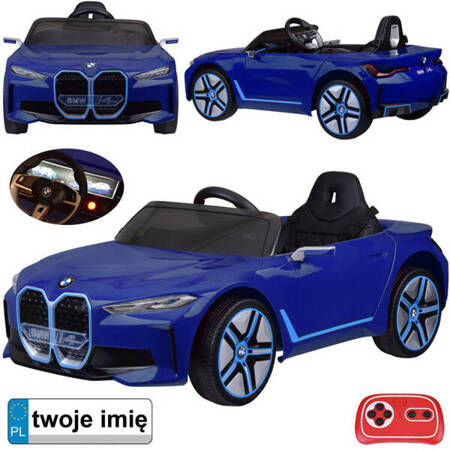 Battery-powered electric car BMW i4 for children, remote control PA0310 NI