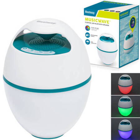 Bestway floating MusicWave™ speaker with Bluetooth and 58700 LED light