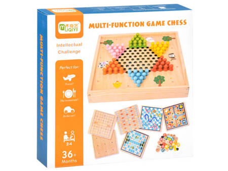 Board game 8 in 1 wooden set of games GR0494