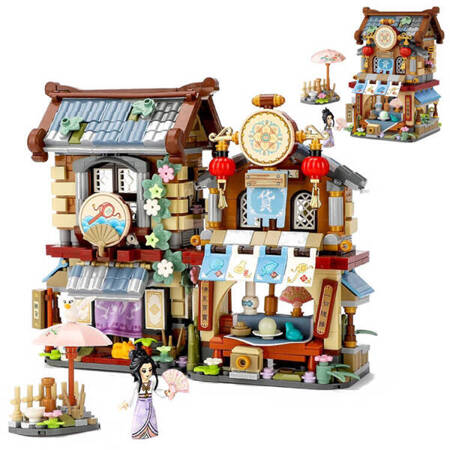 Building blocks 970el Traditional Chinese market Grocery store ZA4973