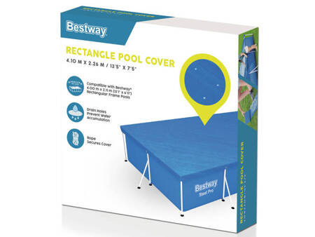 Cover the pool rack rectangular 404 x 214cm Bestway 58107