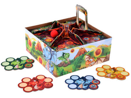 Family arcade game Dragon Volcano, blow out the ball GR0616