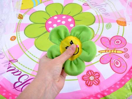 Flower mat with mosquito net for a baby ZA3504