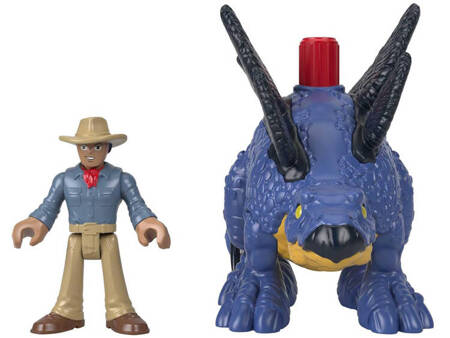 Jurassic World set Imaginext figurines Stegosaurus + Dr. Grant ZA5097