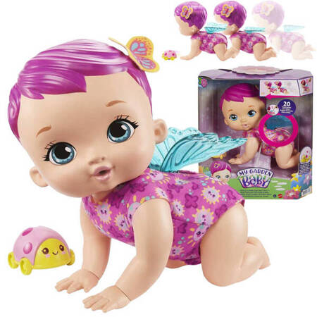 My Baby garden Butterfly baby doll crawls, babbles, scented doll ZA4914