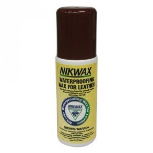 NIKWAX Waterproofing Wax for Leather 125ml with sponge brown