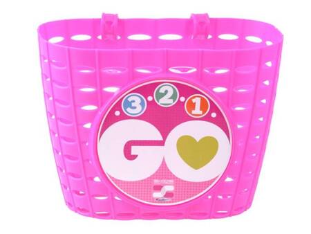 Pink basket set, bell, water bottle GO SP0617