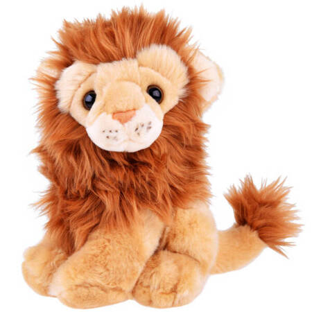 Plush lion mascot 20cm, king of animals 13486