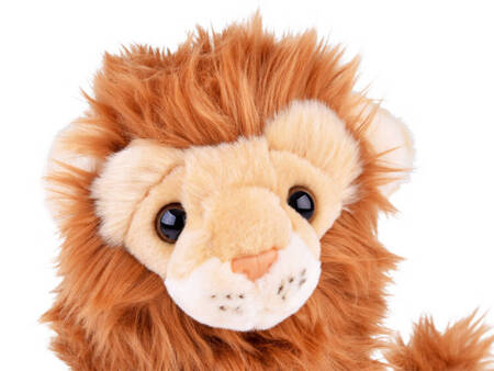 Plush lion mascot 20cm, king of animals 13486
