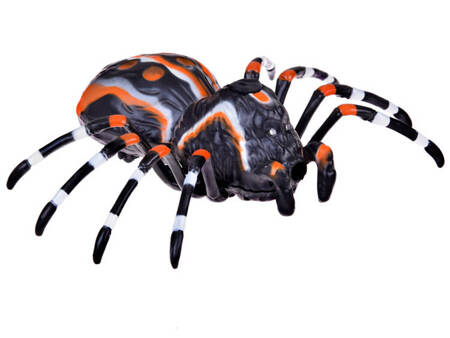 Realistic spider toy with remote control, lights up, walks in pairs RC0636