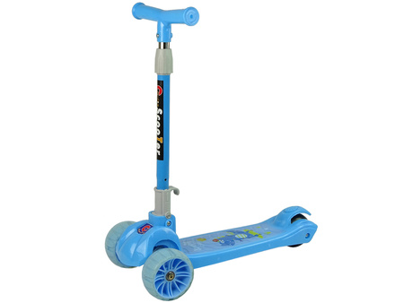 Tricycle Balance Scooter Luminous Blue Wheels Crocodile