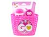 Pink basket set, bell, water bottle GO SP0617