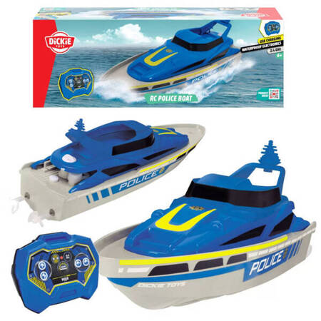 Remotely controlled RC Police Boat RC0642