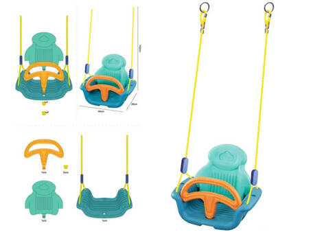 Comfortable baby swing + backrest and railing SP0756