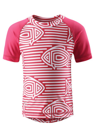 Koszulka kapielowa UV Reima Azores koralowa czerwień z worem