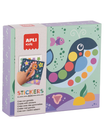 Zestaw z naklejkami geometrycznymi Apli Kids - Ocean