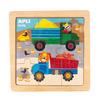 Drewniane puzzle Apli Kids - Ciężarówka 3+