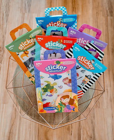 Zestaw naklejek z 2 planszami Apli Kids - Farma