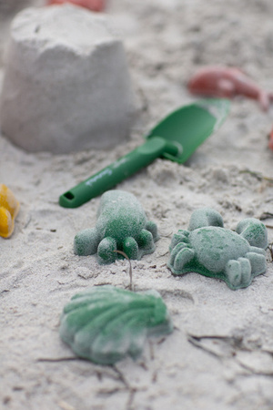 Silikonowe Foremki do piasku 4 szt. Scrunch - Pastelowy Żółty