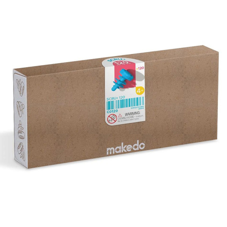 Zestaw śrubek do konstruowania DIY Makedo - SCRU+ 120 el.