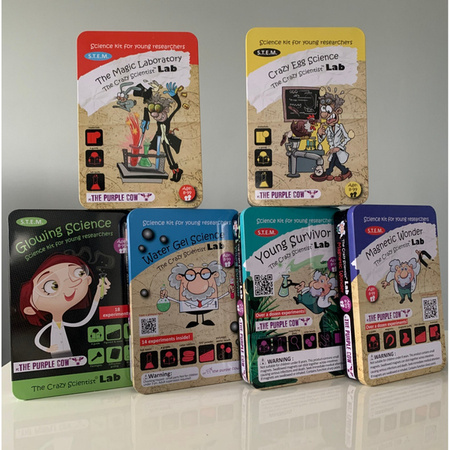 Zestaw do robienia eksperymentów The Purple Cow - Magiczne Laboratorium