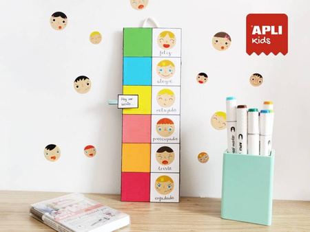 Zestaw naklejek w rolce Apli Kids - Emocje