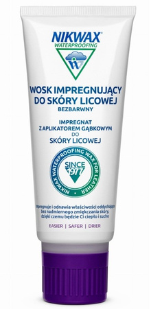 Impregnat wosk do skóry NIKWAX Waterproofing Wax for Leather 100ml w tubie bezbarwny