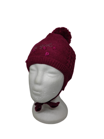 czapka zimowa Maximo Teens Girl ciemny fiolet