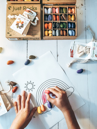 Kredki Crayon Rocks w pudełku 64 sztuki - 16 kolorów