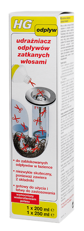 HG Udrażniacz odpływów zatkanych włosami