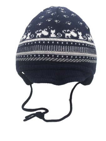 Czapka zimowa przejściowa Maximo Baby z troczkami 