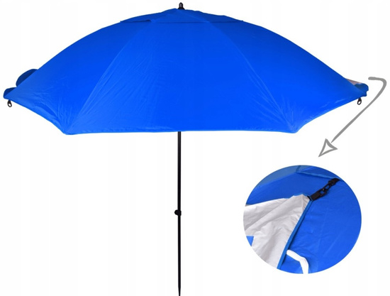 Parasol Plażowy Bari Para Sole UPF 50+ Idealny na Plażę do Ogrodu SP0784 niebieski