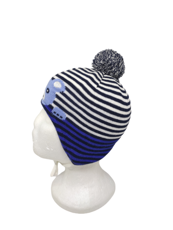 Czapka zimowa MAXIMO Mini z pomponem i troczkami