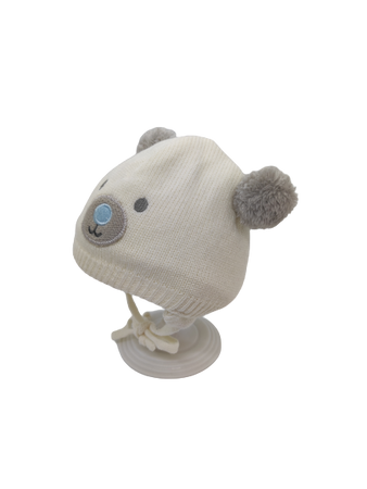 Czapka zimowa przejściowa Maximo Baby "misio" z troczkami