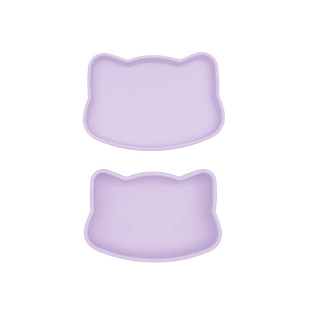 Zamykany silikonowy pojemnik Kotek We Might Be Tiny - Lilac