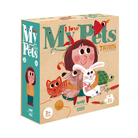 Puzzle dla dzieci, Kocham Moje Zwierzątka | Londji®