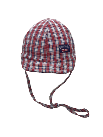 Czapka dziecięca wiosenna Doll z troczkami i daszkiem