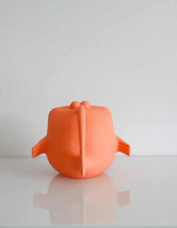 Silikonowy Czerpak Rozdymka Scrunch - Koralowy