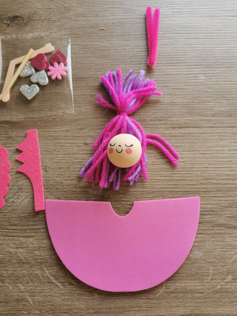 Zestaw artystyczny Apli Kids - Różowa Księżniczka