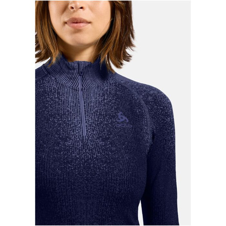 Bielizna termoaktywna z długim rękawem ODLO PERFORMANCE WARM BLACKCOMB BL TOP turtle neck l/s half zip
