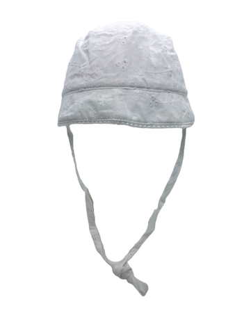 Czapka czepek letni niemowlęcy z troczkami Doll Kids