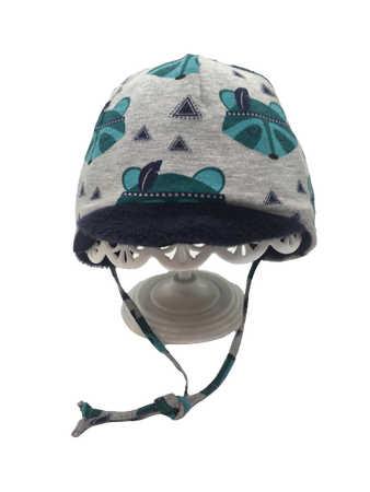 Czapka zimowa przejściowa Maximo Baby z troczkami 