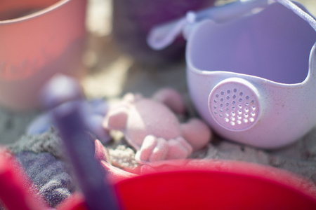 Silikonowe Foremki do piasku 4 szt. Scrunch - Koralowy