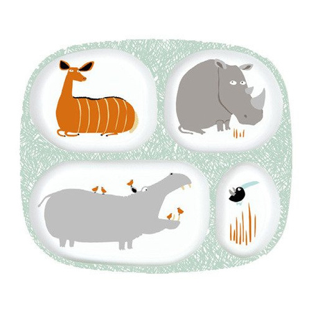 Talerz z przegródkami dla dzieci, seria Sawanna | Maison Petit Jour®